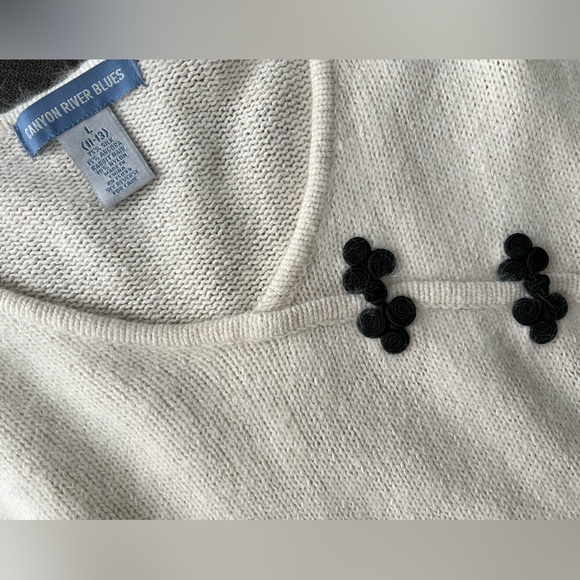 CANYON RIVER BLUES SILK ANGORA SWEATER SIDE TIE EUC SIZE Junior Large 11-13 - Picture 6 of 6